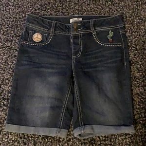 Excellent Condition, Girls Bermuda Jean Shorts